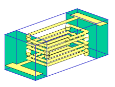 Vertical wire-wound structure product/Conventional product