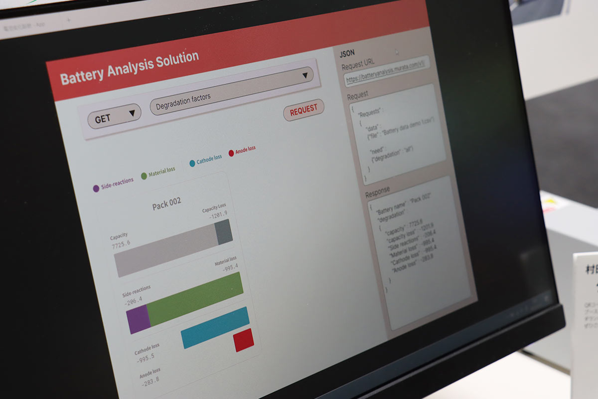 Image of It Is also Possible to Analyze the Causes of Battery Deterioration