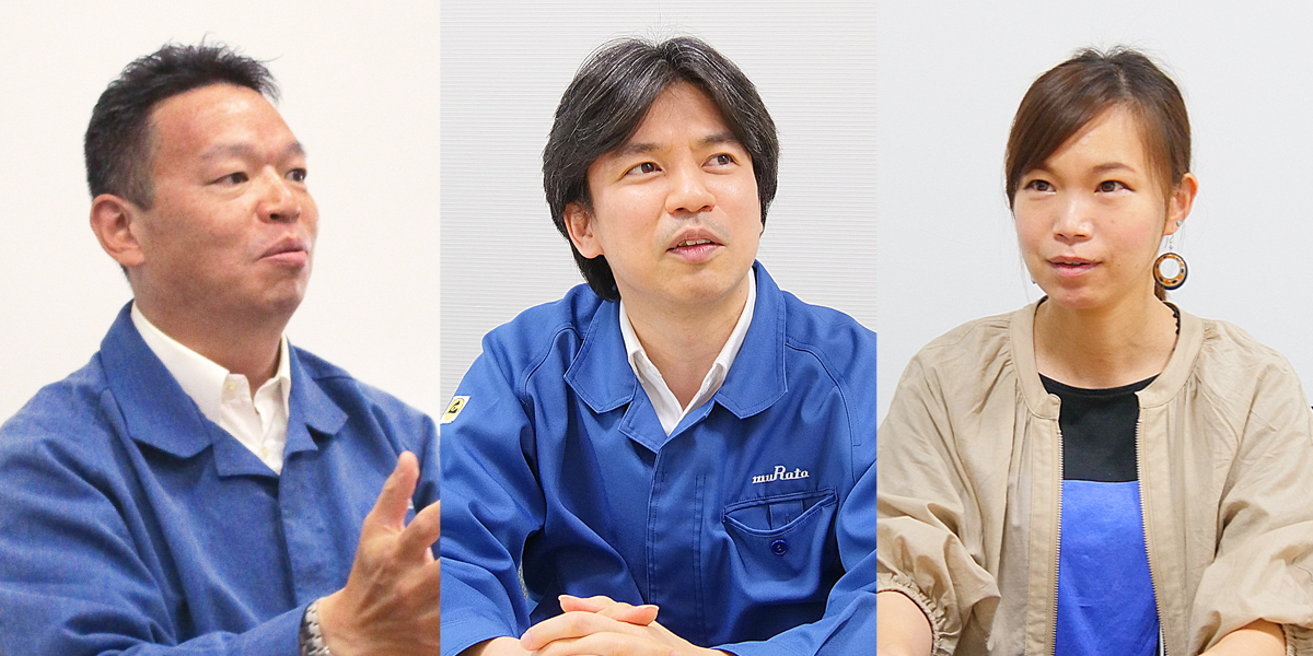 Image of From left, Manager Imanishi, CAE Engineer Mifune, and Manager Omori