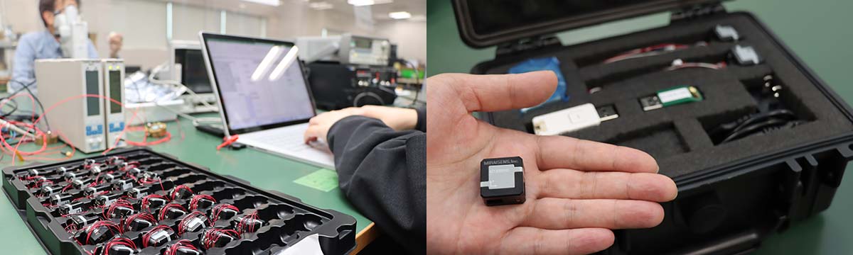 MIRAISENS developed a unique actuator that can output vibrations in two directions.