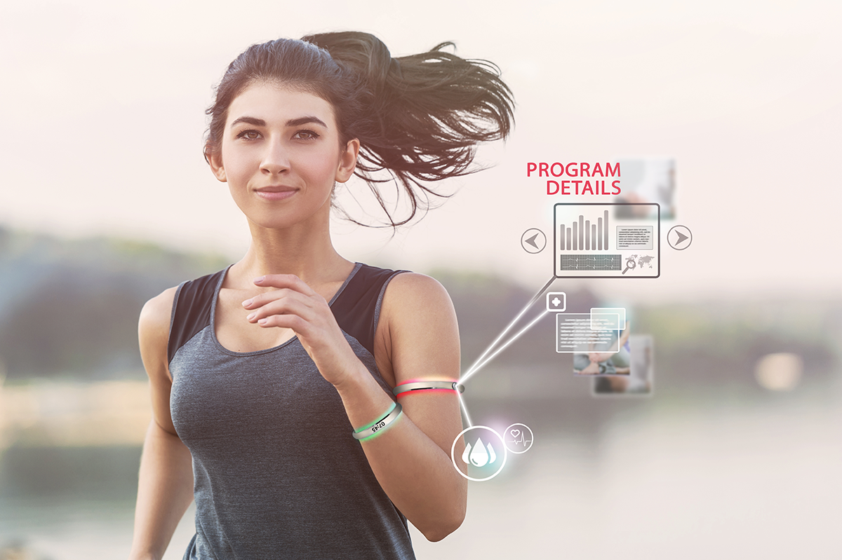Image of smart wear that monitors the wearer's health condition in real-time