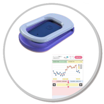 It's a clip-on device that you can clip onto your underwear before bedtime. The acquired data is then later displayed on a smartphone application.