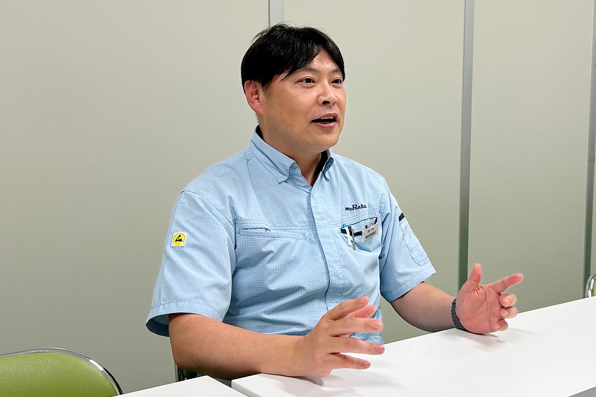 Tsubouchi, Plant Manager of Wakura Murata at the time of the earthquake