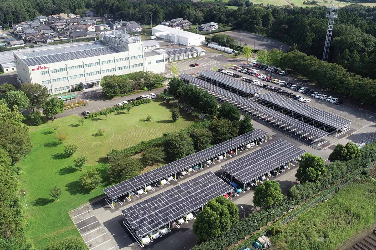 Image of efinnos (integrated renewable energy control solution) in place at Kanazu Murata Manufacturing